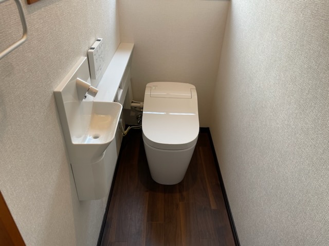 入れ替えたトイレ
